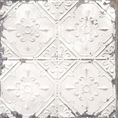 DUTCH WALLCOVERINGS Veggpanel Tin Ceiling hvit