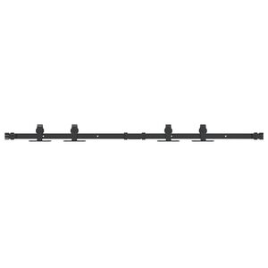 vidaXL Skyved&oslash;rsett for skap 122 cm karbonst&aring;l