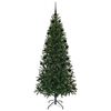 vidaXL Kunstig juletre med 300 LED med stativ gr&oslash;nn 210 cm PE og PVC