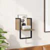 vidaXL Vegghylle Kunstnerisk Eik 20 x 25 x 30 cm Konstruert tre