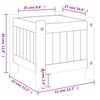 vidaXL Plantekasse med foring 31x31x30 cm helte akasie