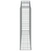 vidaXL Gabionkurver buede 8 stk 300x50x180/200 cm galvanisert jern