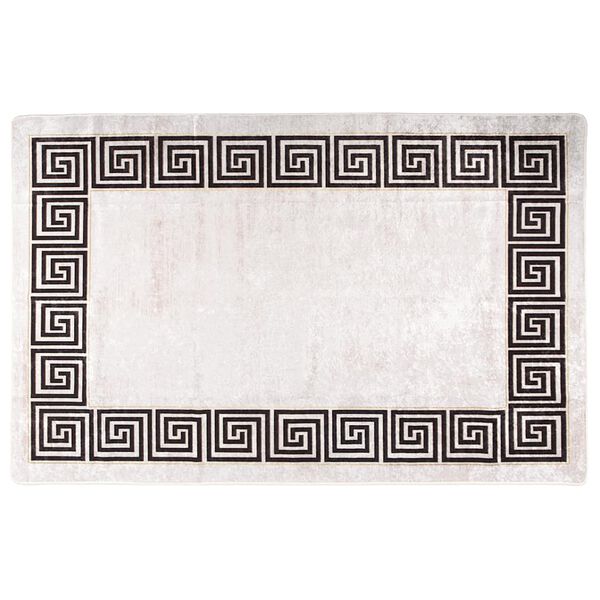 vidaXL Vaskbart teppe 80x150 cm lys beige