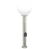 vidaXL Pullertlampe med sensor og stikkontakt 80 cm rustfritt st&aring;l IP44