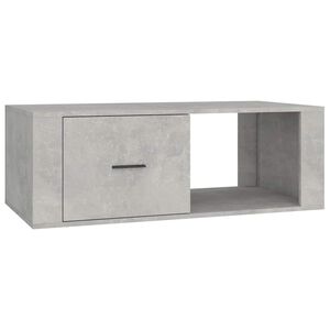 vidaXL Salongbord betonggr&aring; 100x50,5x35 cm konstruert tre
