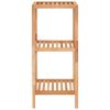 vidaXL Baderomshylle 36x36x79 cm heltre valnøtt