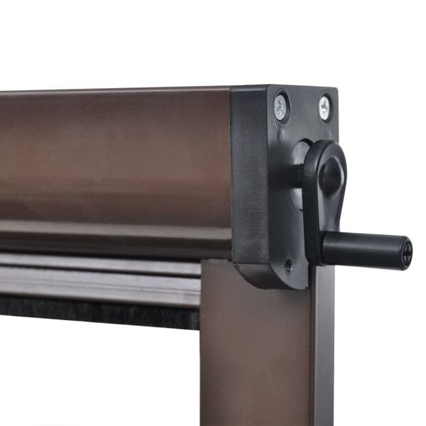 Rullende insektnetting for vinduer 140 x 170 cm brun