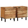 vidaXL Nattbord 2 stk 40x33x46 cm heltre akasie