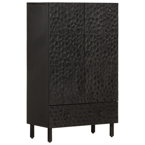 vidaXL Highboard svart 60x33x100 cm heltre mango