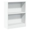 vidaXL Bokhylle hvit 60x24x76 cm konstruert tre