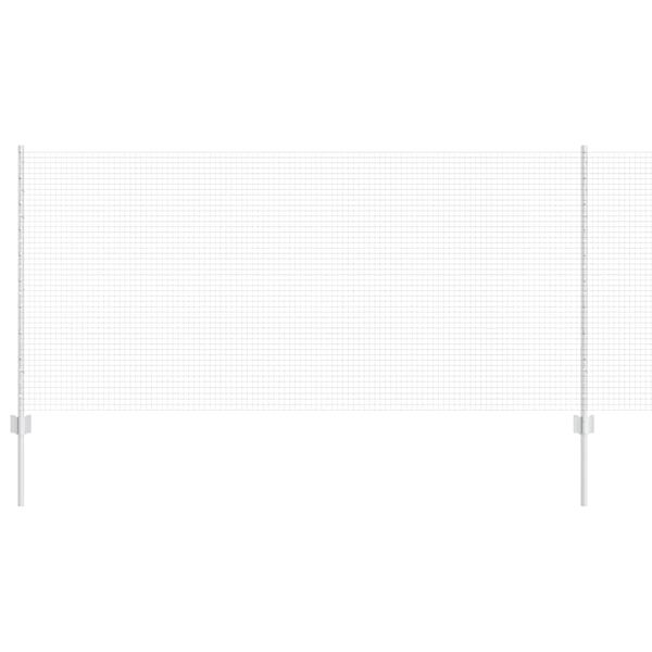 vidaXL Gjerde med stolpe s&oslash;lv 1 x 100 m St&aring;l