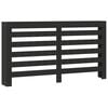 vidaXL Radiator Deksel Svart 175 x 20 x 82 cm Konstruert tre