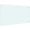 vidaXL Kj&oslash;kkenplate hvit 100x60 cm herdet glass