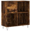 vidaXL Hifi-benk r&oslash;kt eik 84,5x38x89 cm konstruert tre