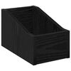 vidaXL LP-plateboks Svart eik 18 x 32 x 18 cm Konstruert tre