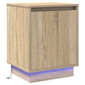 vidaXL Nattbordskap Sonoma eik 39 x 34,5 x 50 cm Konstruert tre