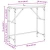 vidaXL Konsollbord Artisan Eik 75 x 32 x 75 cm Konstruert tre
