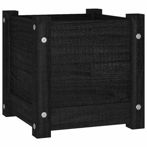 vidaXL Plantekasse svart 31x31x31 cm heltre furu