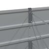 vidaXL Plantekassed Lysegr&aring; 160 x 80 x 45 cm St&aring;l