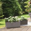 LECHUZA Plantekasse BALCONERA Stone 50 ALL-IN-ONE svart