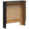 vidaXL Radiatordeksel MDF svart 78 cm
