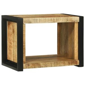 vidaXL Veggcube med lagring Brun 55 x 35 x 40 cm Massiv mango tre