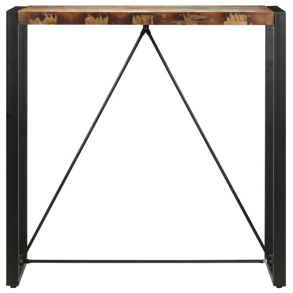 vidaXL Barbord 110x60x110 cm gjenvunnet heltre