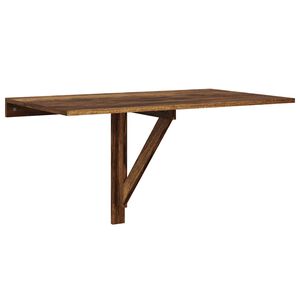 vidaXL Sammenleggbart veggbord r&oslash;kt eik 100x60x56 cm konstruert tre
