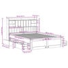 vidaXL Seng med bokhylle uten madrass hvit 140x200 cm heltre furu