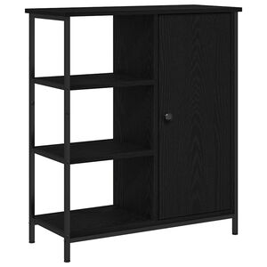 vidaXL Serviesskap Svart Eik 70 x 30 x 80 cm