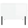 vidaXL Salongbord 2 stk h&oslash;yglans hvit 50x50x40 cm konstruert tre