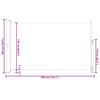 vidaXL Uttrekkbar sidemarkise 180x300 cm r&oslash;d