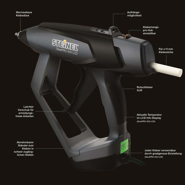 Steinel Limpistol GluePRO 400 LCD