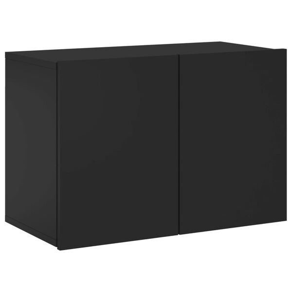 vidaXL Vegghengt TV-benk svart 60x30x41 cm