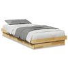 vidaXL Sengeramme uten madrass 90x190 cm heltre eik