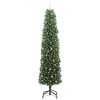 vidaXL Kunstig juletre med 300 LED gr&oslash;nn 240 cm PVC og st&aring;l og plast
