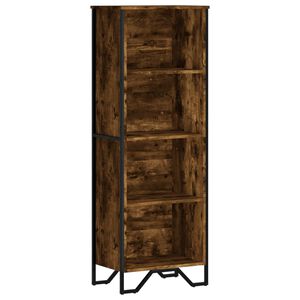 vidaXL Bokhylle r&oslash;kt eik 50x31x137,5 cm konstruert tre