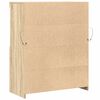 vidaXL Skjenk sonoma eik 81x37x100 cm konstruert tre