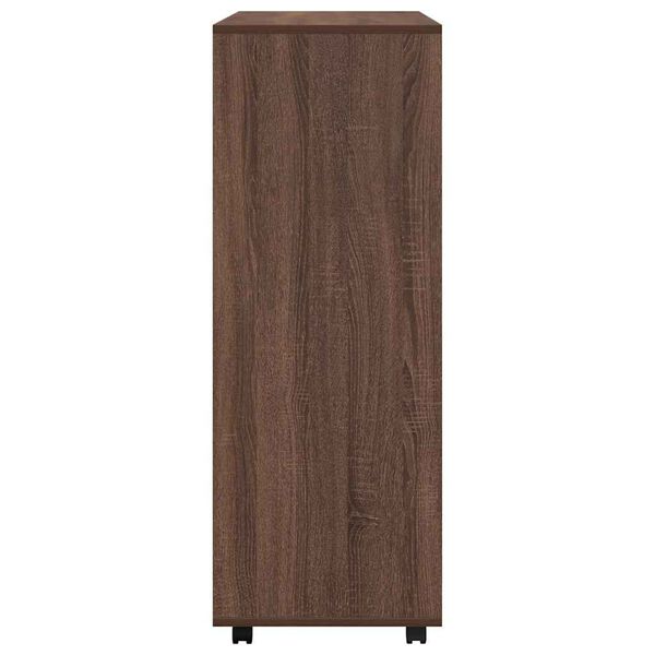 vidaXL Garderobe brun eik 80x40x110 cm konstruert tre