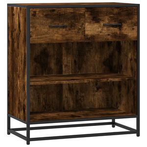 vidaXL Skjenk r&oslash;kt eik 68x35x76 cm konstruert tre