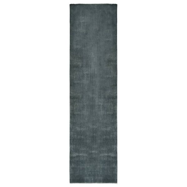 vidaXL Teppel&oslash;per vaskbar og sammenleggbar 100x400 cm gr&aring; polyester