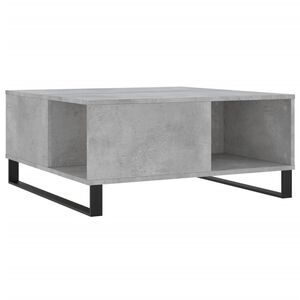 vidaXL Salongbord betonggr&aring; 80x80x36,5 cm konstruert tre