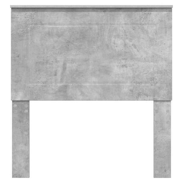 vidaXL Hodegavl med hodegjerde Betonggrå 75 cm Konstruert tre