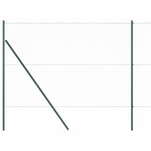 vidaXL Sekskantet gjerde grunstift 100 x 1,6 m PVC-belagt st&aring;l Gr&aring;