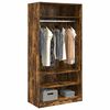 vidaXL Garderobe r&oslash;kt eik 100x50x200 cm konstruert tre