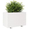 vidaXL Plantekasse hvit 70x40x49,5 cm heltre furu