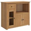VidaXL Mikrob&oslash;lgeovn Sideboard PANAMA Honningvoks 99.5 x 44 x 86.5 cm