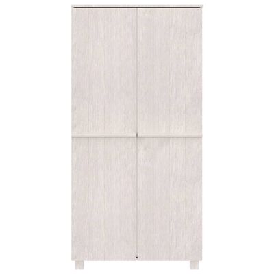 vidaXL Garderobe HAMAR hvit 89x50x180 cm heltre furu