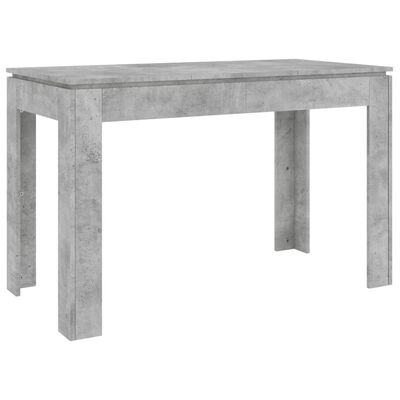 vidaXL Spisebord betonggrå 120x60x76 cm sponplate