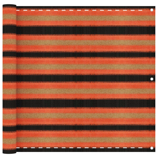 vidaXL Balkongskjerm flerfarget 90x400 cm HDPE